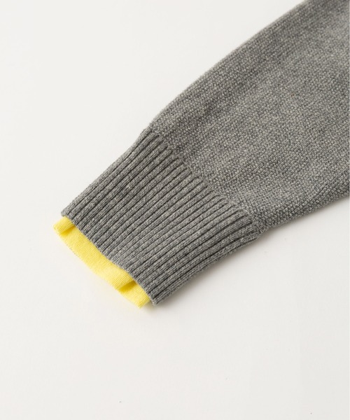 LA MARINE FRANCAISE(マリン フランセーズ)の「バイカラーカノコ編みカーディガン(カーディガン/ボレロ・レディース・オフホワイト/グレー/ネイビー・FREE)」の15枚目の写真