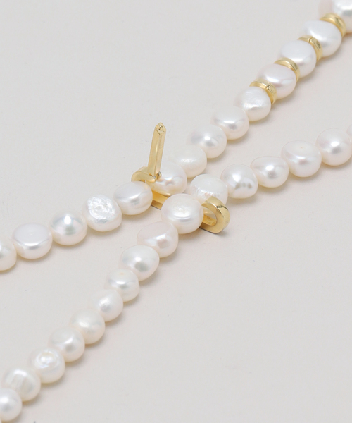 Spick & Span（スピックアンドスパン）の「EO / イオ Pearl & PC ロングネックレス（ネックレス・レディース・ゴールド・FREE）」の5枚目の写真