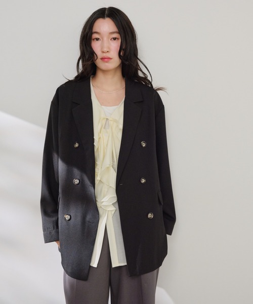 Shelly island（シェリーアイランド）の「フリルシアーブラウス（シャツ/ブラウス・レディース・ホワイト/ベージュ/ブラック・FREE）」の18枚目の写真