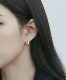 【Sonu jewelry(ソヌジュエリー)】ウェーブライン 両耳用イヤリング son-egs-7-5【RBTS】