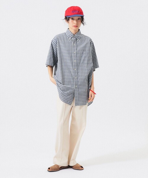 BEAMS BOY(ビームスボーイ)の「ボーイ チェック ビッグ ボタンダウン シャツ(シャツ/ブラウス・レディース・チャコールグレー/ネイビー/ブラウン・ONE SIZE)」の11枚目の写真
