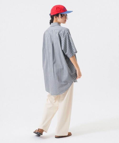 BEAMS BOY(ビームスボーイ)の「ボーイ チェック ビッグ ボタンダウン シャツ(シャツ/ブラウス・レディース・チャコールグレー/ネイビー/ブラウン・ONE SIZE)」の13枚目の写真