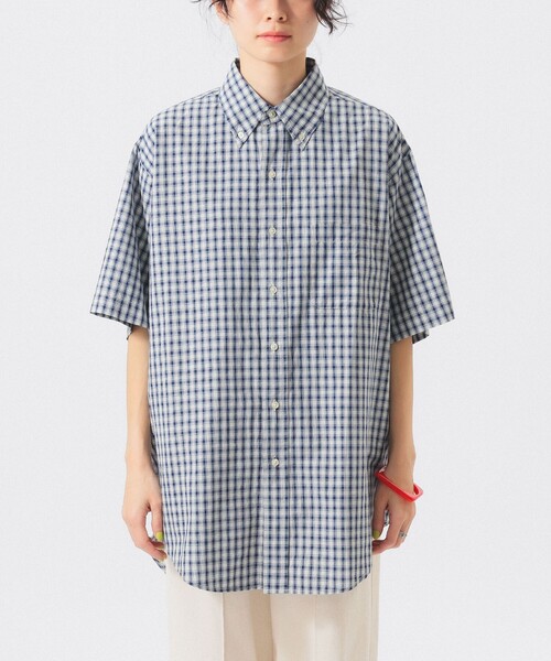 BEAMS BOY(ビームスボーイ)の「ボーイ チェック ビッグ ボタンダウン シャツ(シャツ/ブラウス・レディース・チャコールグレー/ネイビー/ブラウン・ONE SIZE)」の15枚目の写真