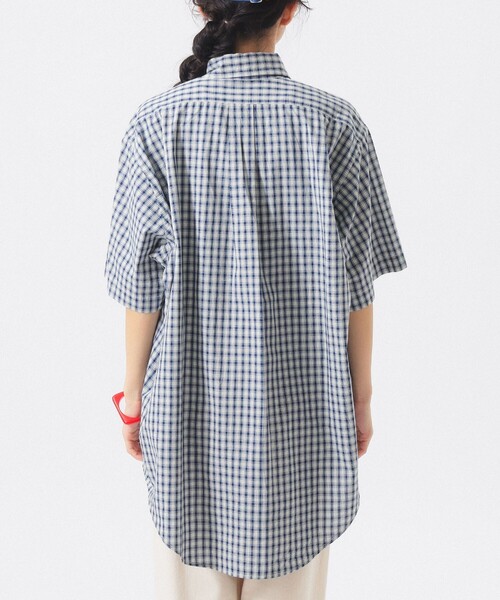BEAMS BOY(ビームスボーイ)の「ボーイ チェック ビッグ ボタンダウン シャツ(シャツ/ブラウス・レディース・チャコールグレー/ネイビー/ブラウン・ONE SIZE)」の17枚目の写真