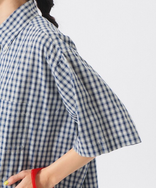 BEAMS BOY(ビームスボーイ)の「ボーイ チェック ビッグ ボタンダウン シャツ(シャツ/ブラウス・レディース・チャコールグレー/ネイビー/ブラウン・ONE SIZE)」の19枚目の写真