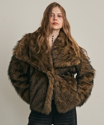 Clum（クルム）の「ワイドショールカラーエコファーブルゾン（その他アウター）」