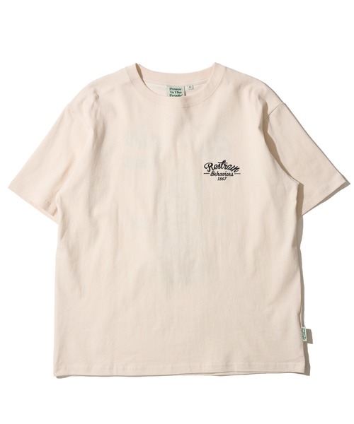 POWER TO THE PEOPLE(パワートゥーザピープル)の「【POWER TO THE PEOPLE】トラ刺繍クルーネックTシャツ(Tシャツ/カットソー・レディース・ブラウン/ブラック/チャコールグレー/オフホワイト・MEDIUM/X-LARGE/LARGE)」の5枚目の写真