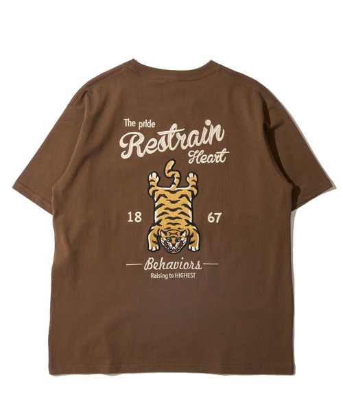 POWER TO THE PEOPLE(パワートゥーザピープル)の「【POWER TO THE PEOPLE】トラ刺繍クルーネックTシャツ(Tシャツ/カットソー・レディース・ブラウン/ブラック/チャコールグレー/オフホワイト・MEDIUM/X-LARGE/LARGE)」の12枚目の写真