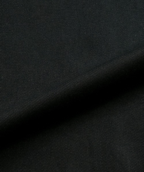 Starting Over(スターティングオーバー)の「double zip collar PUleather short length twill/denim blouson /ダブルジップ エリ PU レザー ショートレングス ツイル/デニムブルゾン 短丈/ハリントンジャケット(ブルゾン・メンズ・ブラック/ブラック系その他・M/L)」の4枚目の写真