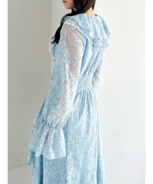 dazzlin(ダズリン)の「レースガウンワンピース(ワンピース・レディース・オフホワイト/ブルー・SMALL/MEDIUM)」の16枚目の写真