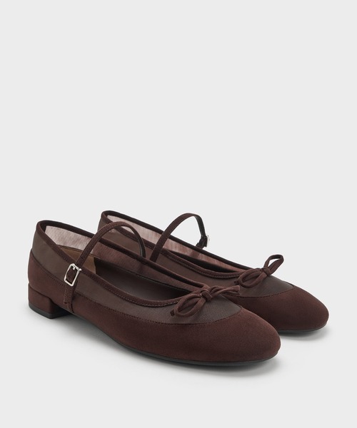 CHARLES & KEITH(チャールズ & キース)の「Mulligan マリガン フォースエードメッシュメリージェーン(パンプス・レディース・ベビーピンク/ブラウン系その他7/ブラック系その他2・22.5cm/25.5cm/25cm/24.5cm/23.5cm/23cm)」の8枚目の写真