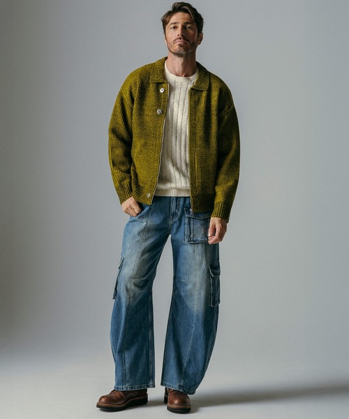CIRCLEE(サークリー)の「CIRCLEE(サークリー)カーゴバルーン コットンデニムワイドパンツ(デニムパンツ・メンズ・インディゴブルー・M)」の12枚目の写真