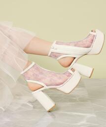 ESPERANZA（エスペランサ）の「【ラク盛り】厚底チュールブーサン（ブーツ・レディース）」