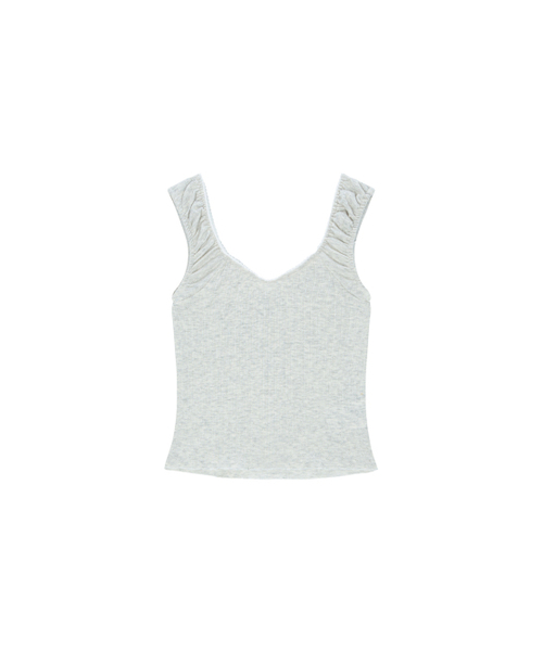 SALAD BAGUNI（サラダバグニ）の「Frill lace cap sleeve - gray（Tシャツ/カットソー・レディース・その他・FREE）」の2枚目の写真