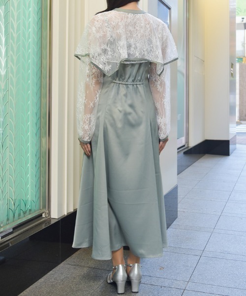 axes femme（アクシーズファム）の「レースケープキャミドレス（ワンピース・レディース・ブラック/モカ/ミント・FREE）」の6枚目の写真