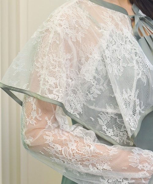 axes femme（アクシーズファム）の「レースケープキャミドレス（ワンピース・レディース・ブラック/モカ/ミント・FREE）」の11枚目の写真