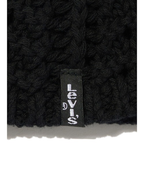 Levi's(リーバイス)の「Levi's/リーバイス クロシェビーニー(ニットキャップ/ビーニー・レディース・ブラック・OS)」の4枚目の写真