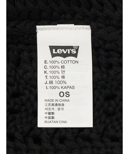 Levi's(リーバイス)の「Levi's/リーバイス クロシェビーニー(ニットキャップ/ビーニー・レディース・ブラック・OS)」の5枚目の写真