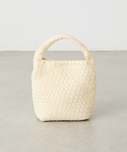 PAPILLONNER（パピヨネ）の「PAPILLONNER/メッシュワンショルダーバッグ（トートバッグ・レディース・アイボリー/グレー・FREE）」の4枚目の写真