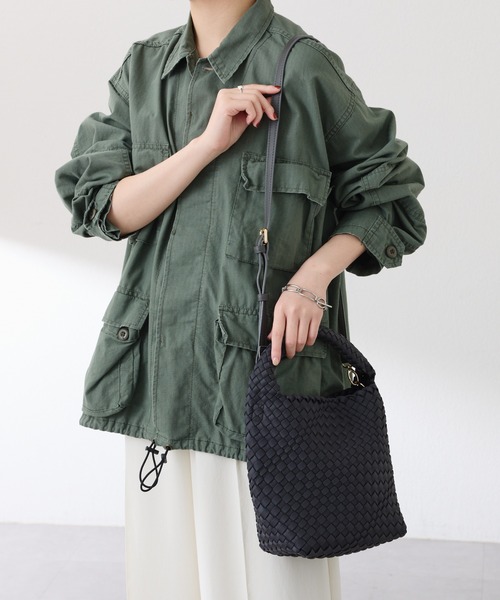 PAPILLONNER（パピヨネ）の「PAPILLONNER/メッシュワンショルダーバッグ（トートバッグ・レディース・アイボリー/グレー・FREE）」の18枚目の写真