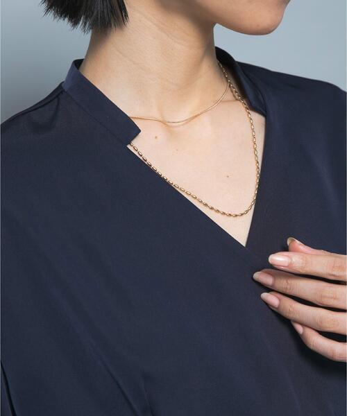 URBAN RESEARCH ROSSO WOMEN(アーバンリサーチ ロッソ)の「CHIGNON ロング2チェーンマンテルネックレス(ネックレス・レディース・ゴールド・FREE)」の2枚目の写真