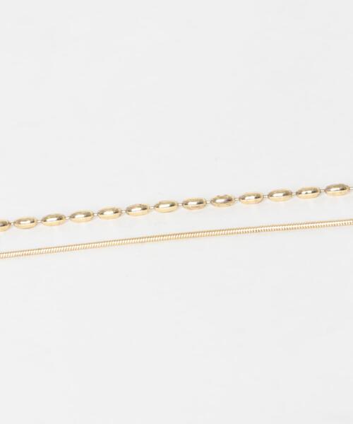 URBAN RESEARCH ROSSO WOMEN(アーバンリサーチ ロッソ)の「CHIGNON ロング2チェーンマンテルネックレス(ネックレス・レディース・ゴールド・FREE)」の6枚目の写真