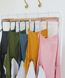 SHININGHOME（シャイニングホーム）の「ルナ メーガン 綿リネン ロングエプロン 5カラー（エプロン）」