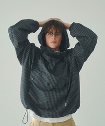 Elanque(�G�����N)��checked anorak jacket/�`�F�b�N�A�m���b�N�W���P�b�g(���̑��A�E�^�[)