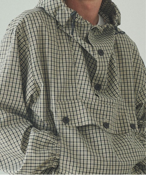 Elanque（エランク）の「checked anorak jacket / チェックアノラック