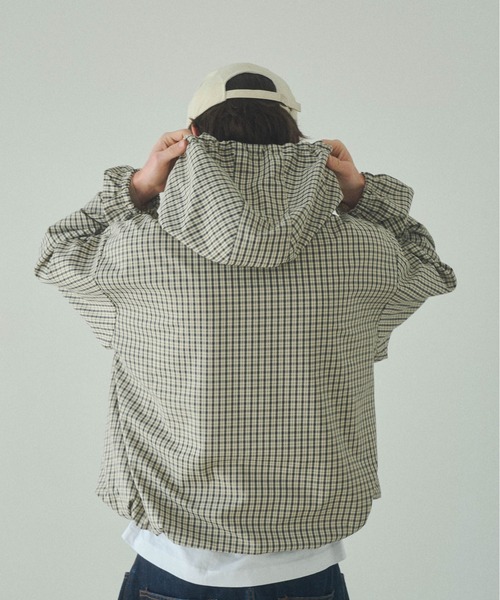 VESPA Digger's チェック柄アノラックジャケット Elanque（エランク）の「checked anorak jacket / チェックアノラック
