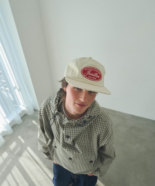 Elanque（エランク）の「checked anorak jacket / チェックアノラック