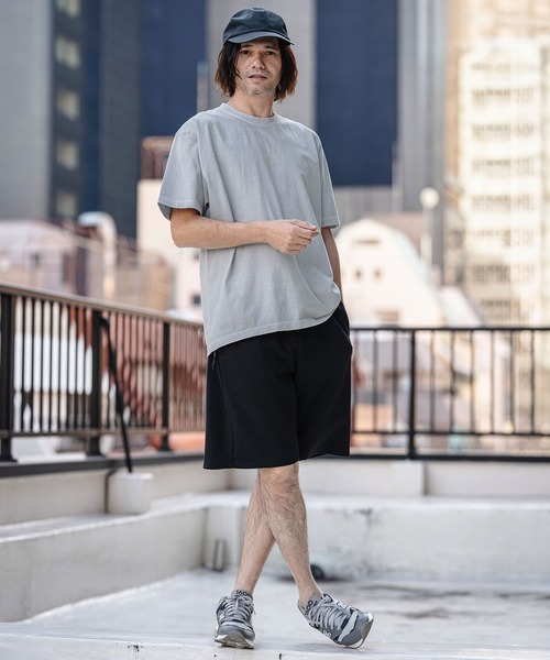 CAMBIO（カンビオ）の「mt10182- Tight Tension Pigment dye Tee ピグメント染めTシャツ(AI-261-005)（Tシャツ/カットソー・メンズ・ブラック/パープル/グレー・S/M/L）」の16枚目の写真