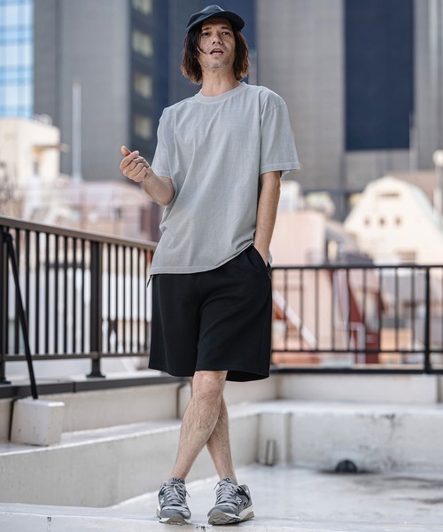 CAMBIO（カンビオ）の「mt10182- Tight Tension Pigment dye Tee ピグメント染めTシャツ(AI-261-005)（Tシャツ/カットソー・メンズ・ブラック/パープル/グレー・S/M/L）」の17枚目の写真