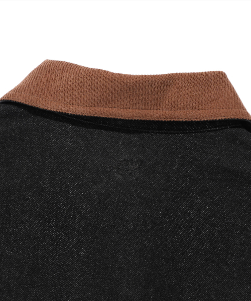 NICE GHOST CLUB(ナイスゴーストクラブ)の「DENIM WORK CAR COAT_BLACK(NG2FSUC800A)(デニムジャケット・レディース・ブラック・S/M/L)」の4枚目の写真
