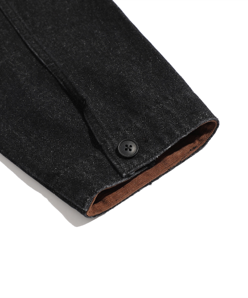 NICE GHOST CLUB(ナイスゴーストクラブ)の「DENIM WORK CAR COAT_BLACK(NG2FSUC800A)(デニムジャケット・レディース・ブラック・S/M/L)」の6枚目の写真