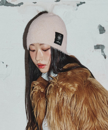 MILK WAVE（ミルクウェーブ）の「ソフトファーニットキャップ [ベージュ]（ニットキャップ/ビーニー）」