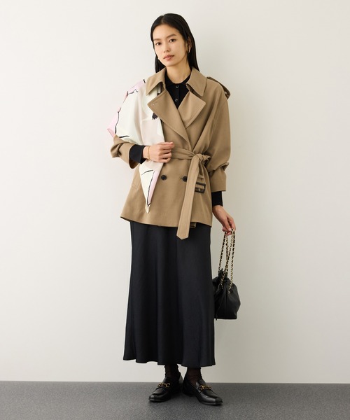 ROPE'（ロペ）の「ロートレックシルクスカーフ/Lサイズ（バンダナ/スカーフ・レディース・ライトグレー/キナリ/ピンク・FREE）」の15枚目の写真