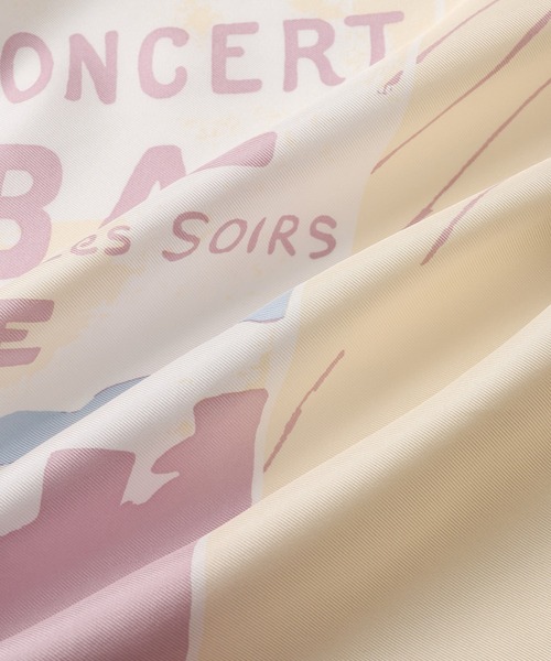 ROPE'（ロペ）の「ロートレックシルクスカーフ/Lサイズ（バンダナ/スカーフ・レディース・ライトグレー/キナリ/ピンク・FREE）」の6枚目の写真