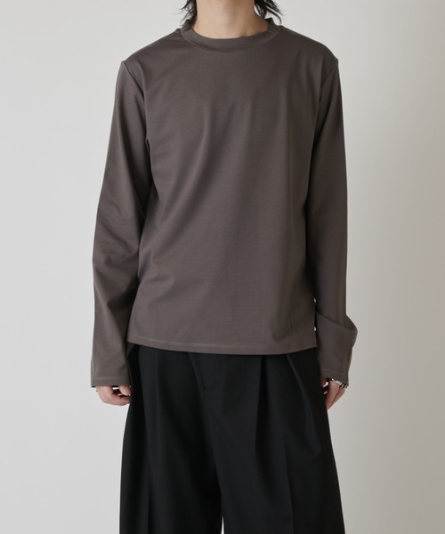 Lui's（ルイス）の「シャインベーシックカットソー（Tシャツ/カットソー・メンズ・ブラック/チャコールグレー/ホワイト・M/S）」の3枚目の写真