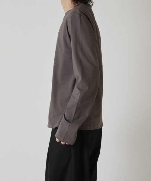 Lui's（ルイス）の「シャインベーシックカットソー（Tシャツ/カットソー・メンズ・ブラック/チャコールグレー/ホワイト・M/S）」の16枚目の写真