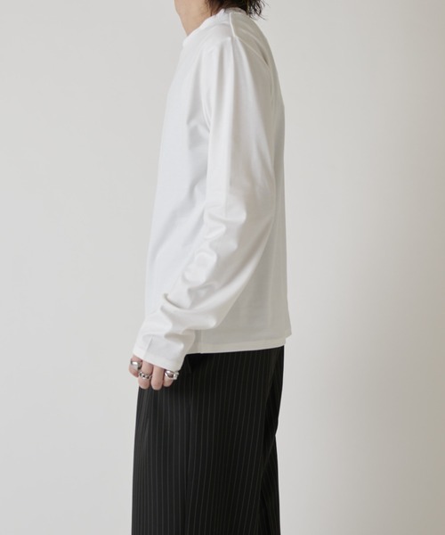 Lui's（ルイス）の「シャインベーシックカットソー（Tシャツ/カットソー・メンズ・ブラック/チャコールグレー/ホワイト・M/S）」の6枚目の写真