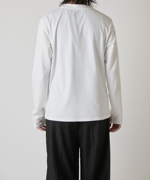 Lui's（ルイス）の「シャインベーシックカットソー（Tシャツ/カットソー・メンズ・ブラック/チャコールグレー/ホワイト・M/S）」の7枚目の写真