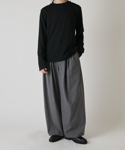 Lui's（ルイス）の「シャインベーシックカットソー（Tシャツ/カットソー・メンズ・ブラック/チャコールグレー/ホワイト・M/S）」の13枚目の写真