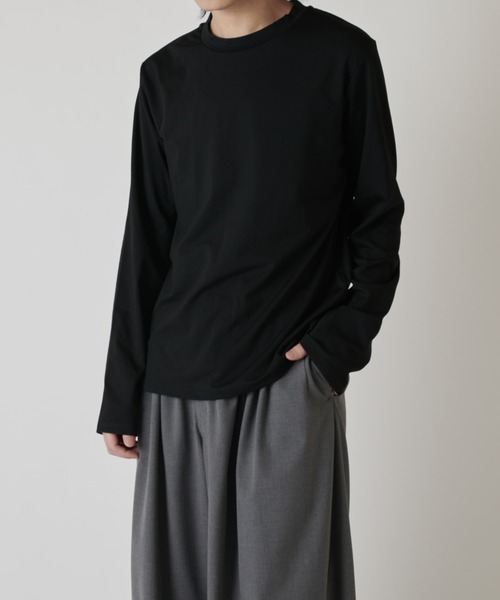 Lui's（ルイス）の「シャインベーシックカットソー（Tシャツ/カットソー・メンズ・ブラック/チャコールグレー/ホワイト・M/S）」の10枚目の写真