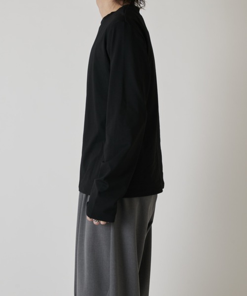 Lui's（ルイス）の「シャインベーシックカットソー（Tシャツ/カットソー・メンズ・ブラック/チャコールグレー/ホワイト・M/S）」の11枚目の写真