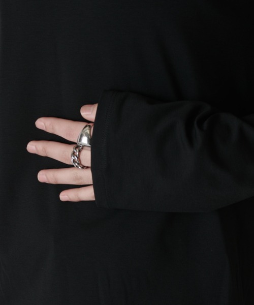 Lui's（ルイス）の「シャインベーシックカットソー（Tシャツ/カットソー・メンズ・ブラック/チャコールグレー/ホワイト・M/S）」の20枚目の写真