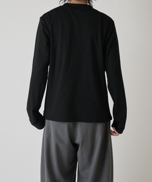 Lui's（ルイス）の「シャインベーシックカットソー（Tシャツ/カットソー・メンズ・ブラック/チャコールグレー/ホワイト・M/S）」の12枚目の写真