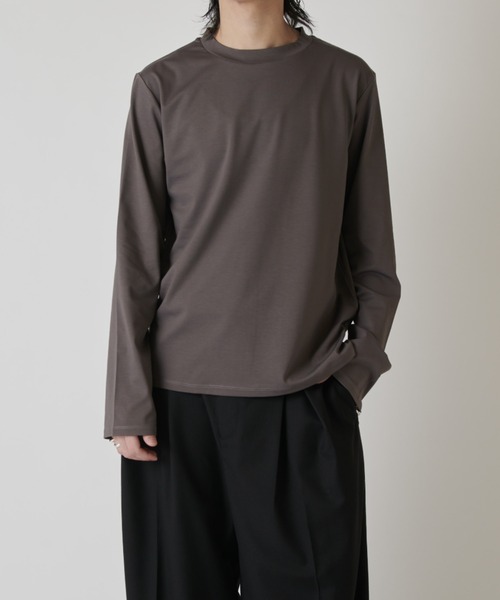 Lui's（ルイス）の「シャインベーシックカットソー（Tシャツ/カットソー・メンズ・ブラック/チャコールグレー/ホワイト・M/S）」の14枚目の写真