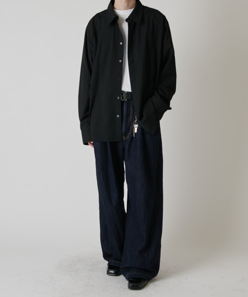 Lui's(ルイス)の「シャインベーシックカットソー(Tシャツ/カットソー・メンズ・ブラック/チャコールグレー/ホワイト・M/S)」の5枚目の写真