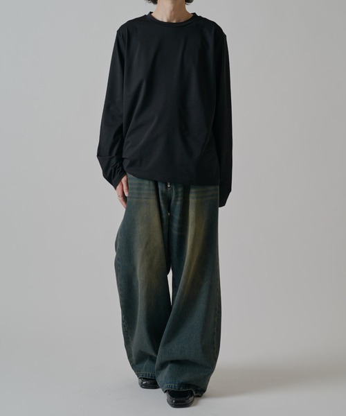 Lui's(ルイス)の「シャインベーシックカットソー(Tシャツ/カットソー・メンズ・ブラック/チャコールグレー/ホワイト・M/S)」の20枚目の写真